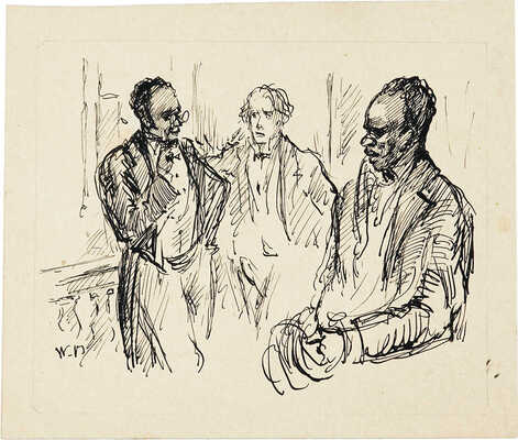 Бехтеев Владимир Георгиевич. Лот из 17 иллюстраций к роману «Хижина дяди Тома» Гарриета Бичер-Стоу